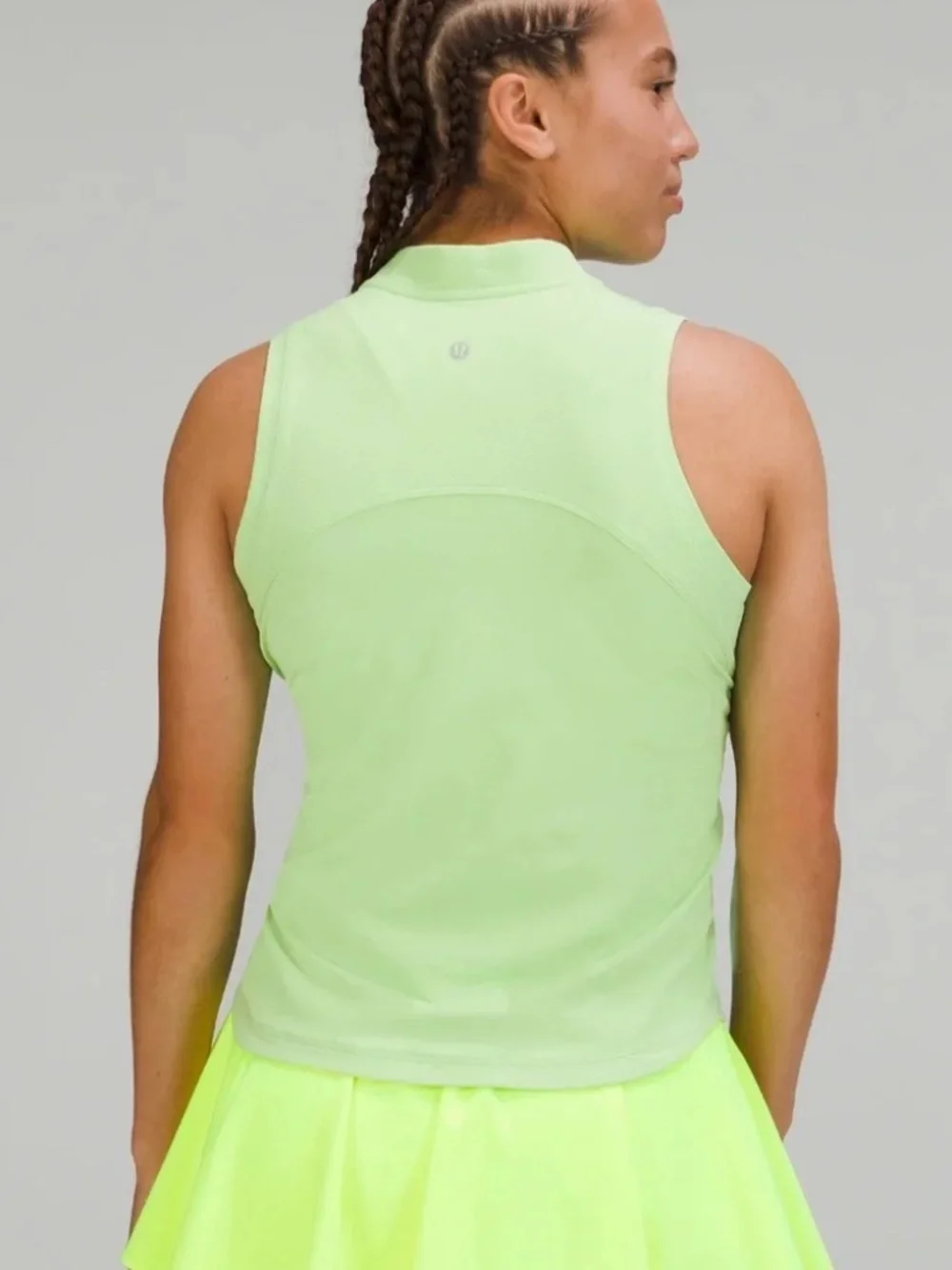 Lululemon Front Zip Mock-Neck Tennis Tank Top